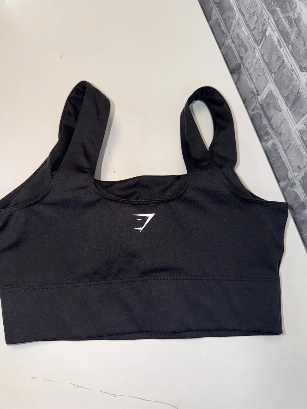 Gymshark Black sports bra with Wide Straps